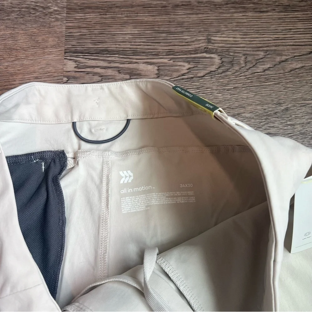 All in Motion Men's Cream Commuter Pant